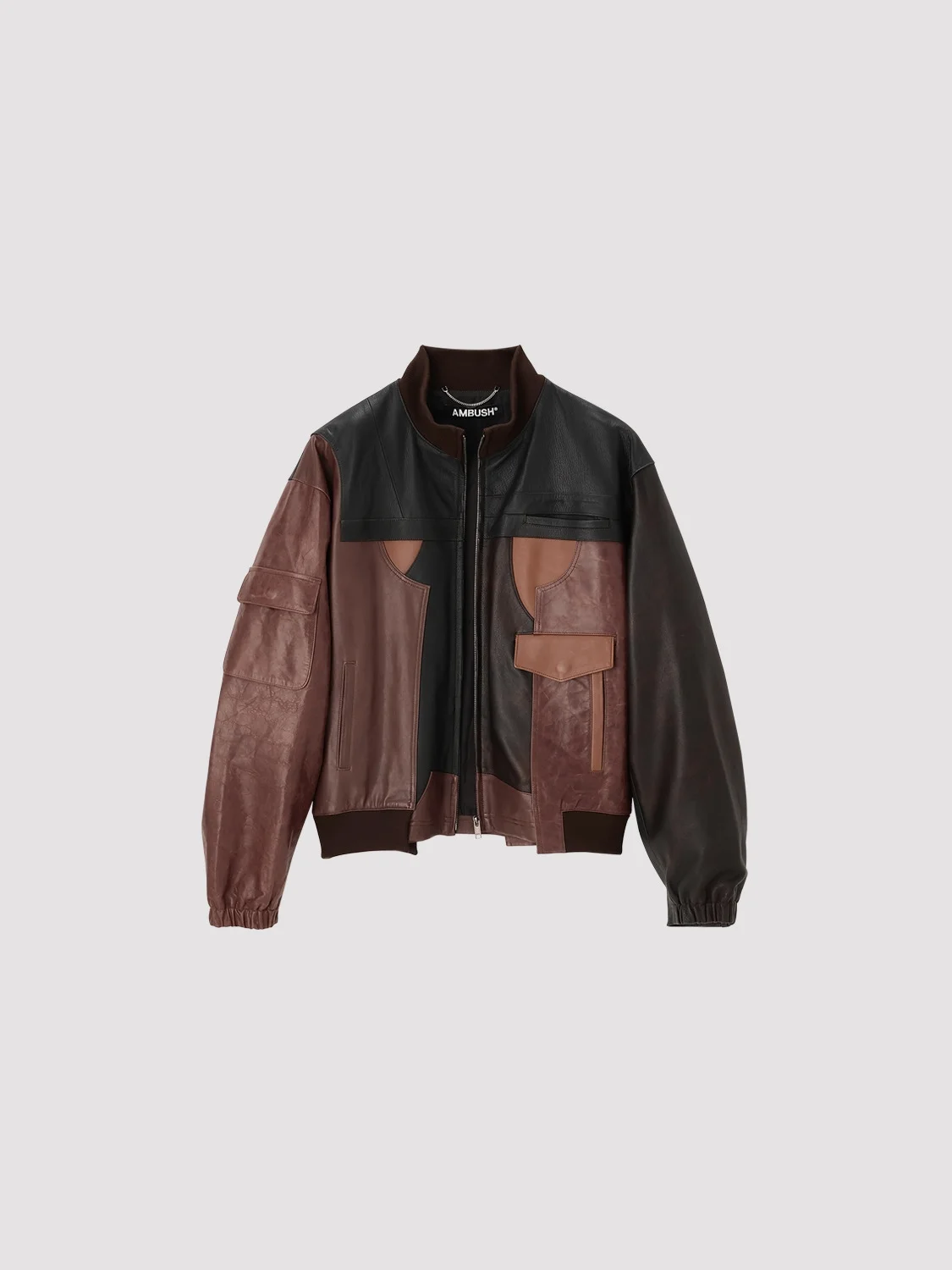 PATCHWORK LEATHER BLOUSON - 1