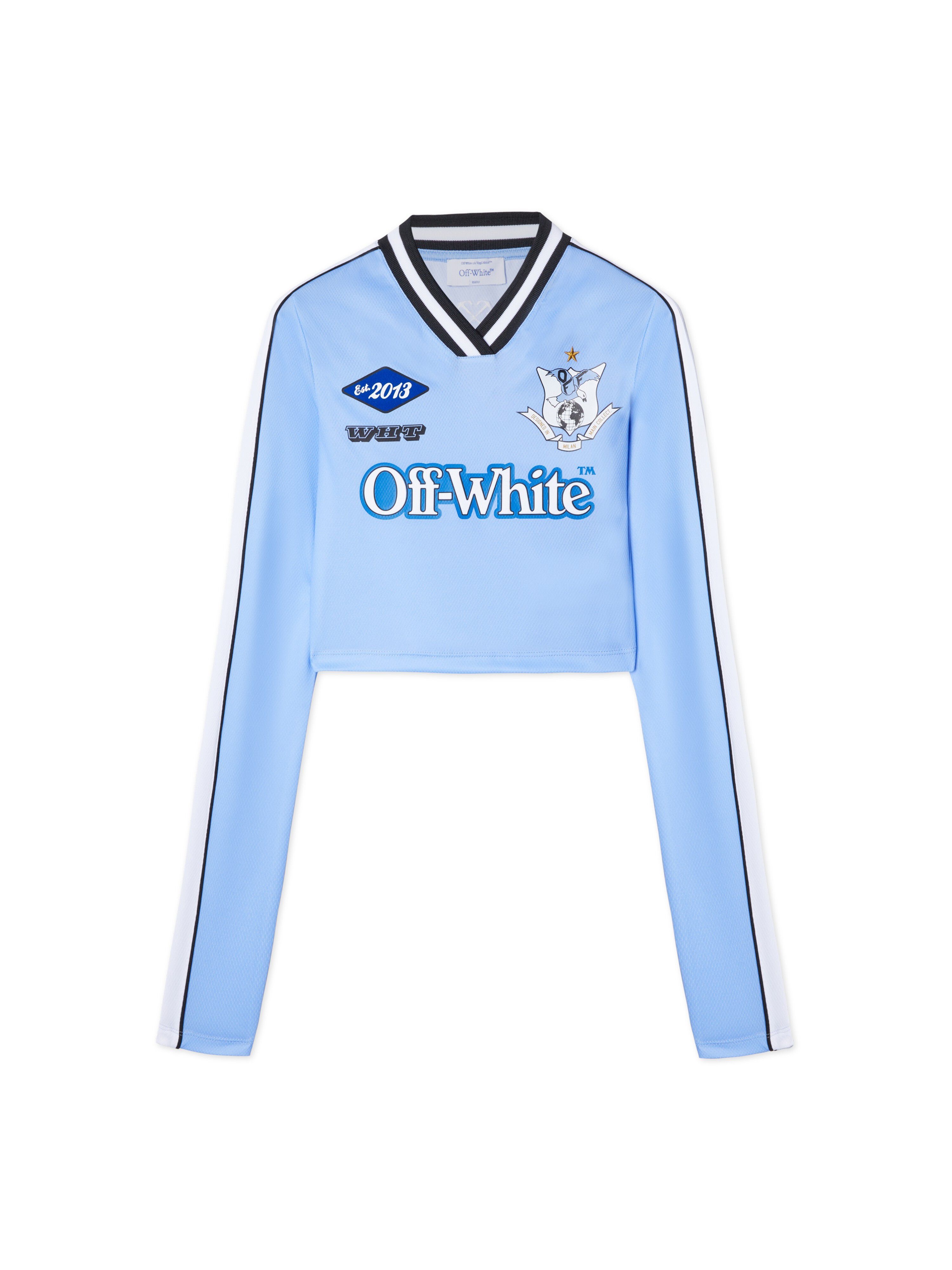 White Long-Sleeved Soccer T-Shirt - 3