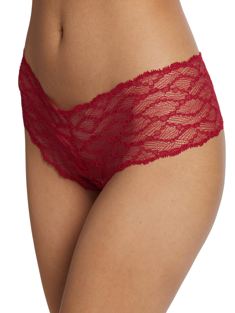 Women's Mon Cheri Scalloped Boy'short - Red 5