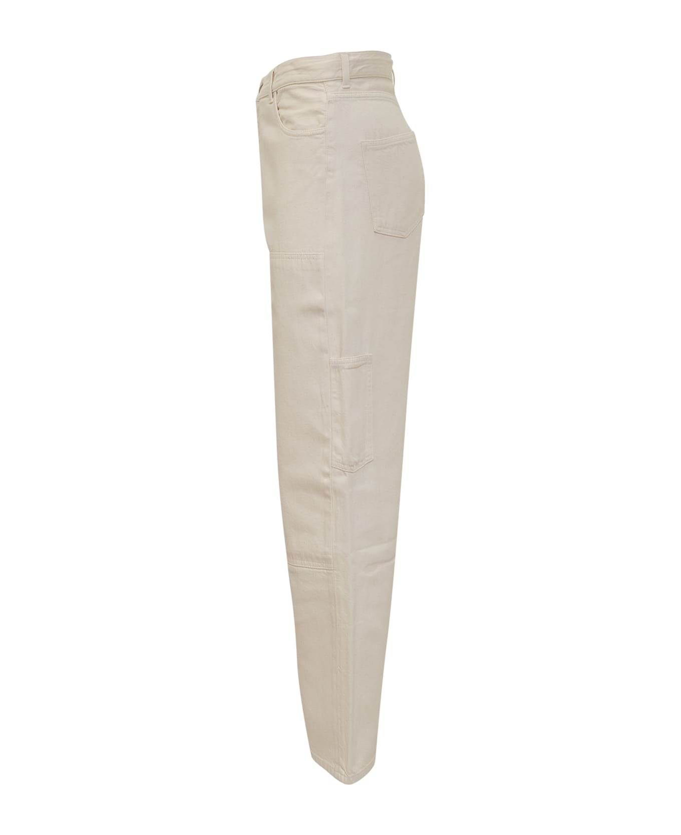 Straight Leg Denim Pants - 3