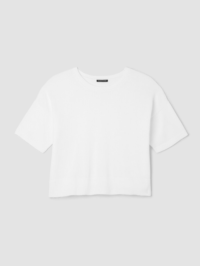 Peruvian Cotton Blend Elbow-Sleeve Top 1