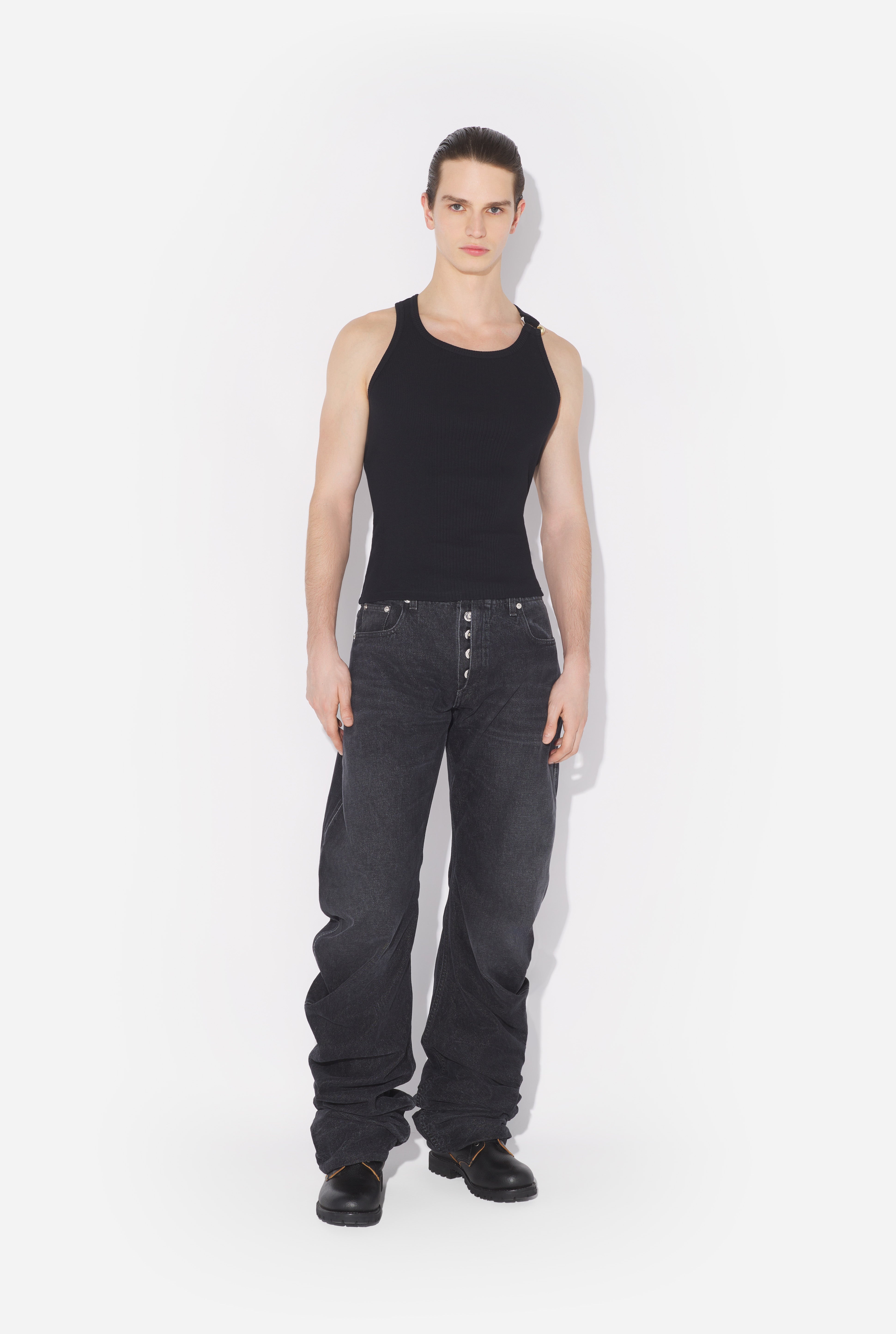 THE BLACK PIERCING TANK TOP - 5