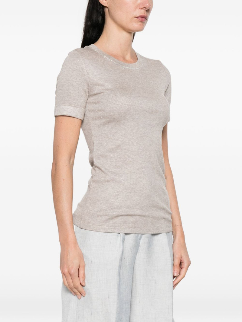 embellished round neck T-shirt 3