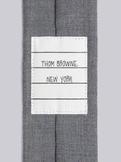 Thom Browne Medium Grey Plain Weave 4-Bar Tie outlook