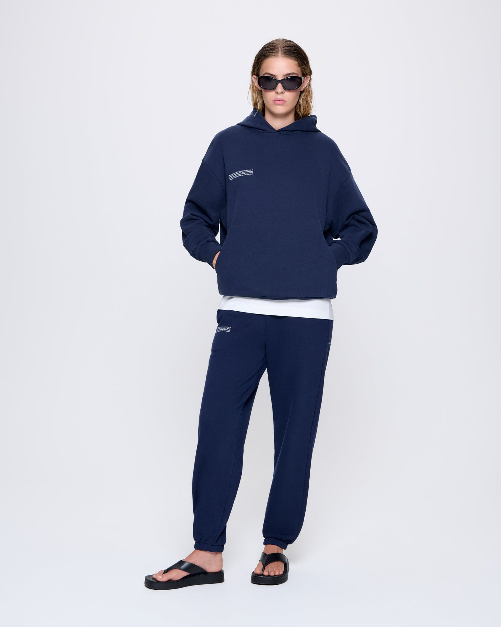 Womens 365 Midweight Track Pants - Navy Blue - 2