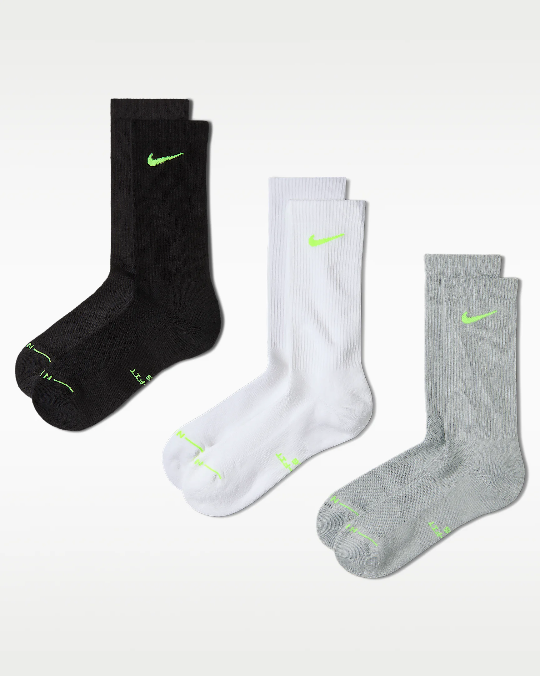 Nike Everyday Elevated Crew Socks (3 Pairs) - 1