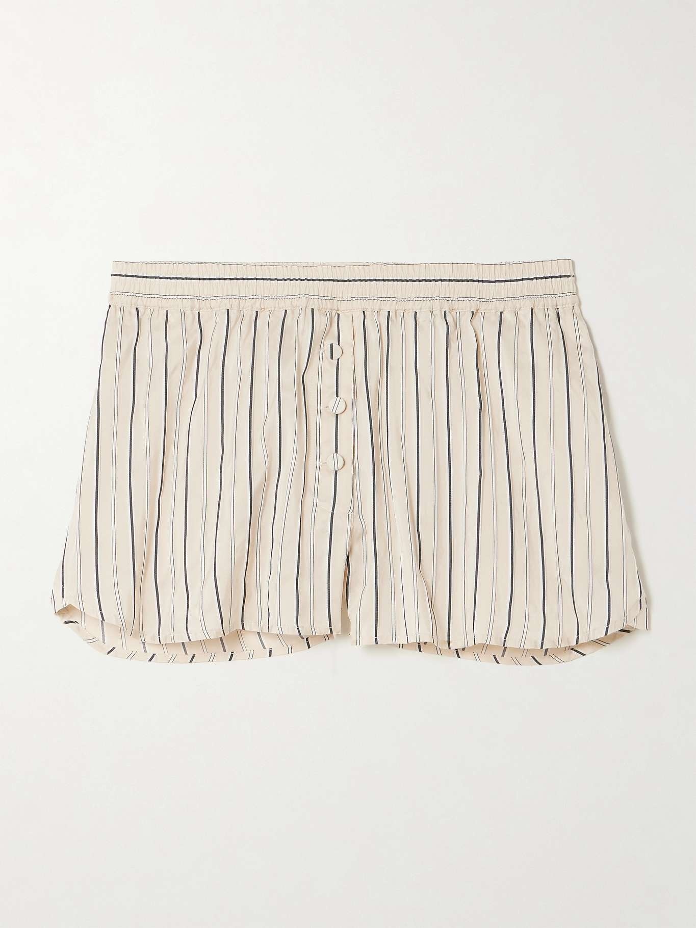 + NET SUSTAIN striped silk-blend shorts - 1