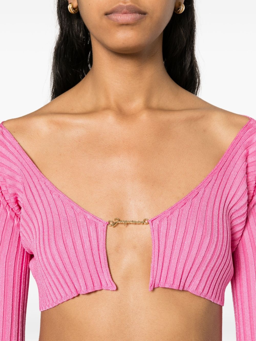 La Maille ribbed shrug cardigan - 5