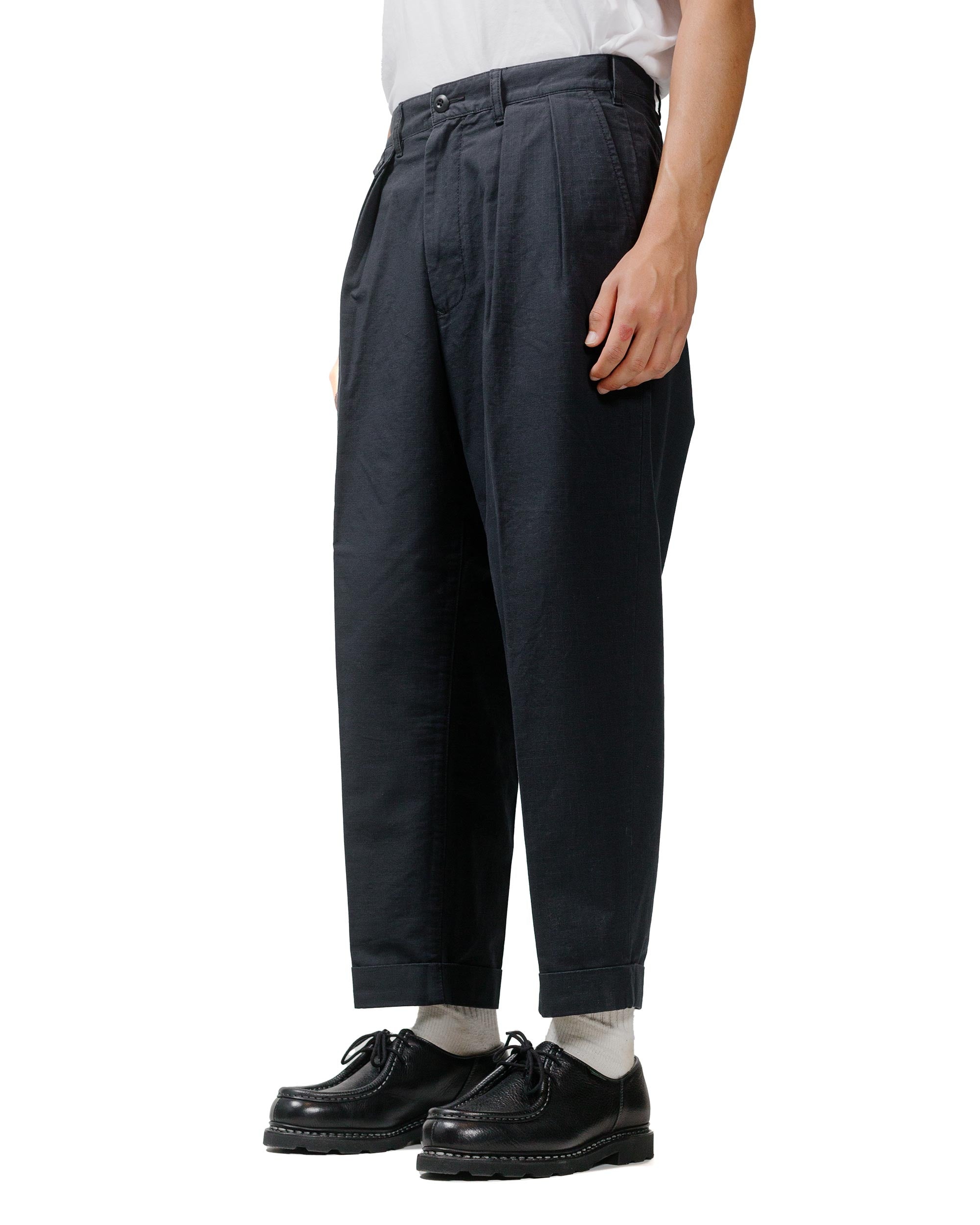 Lost & Found 2Pleats Cotton Ripstop Black - 2
