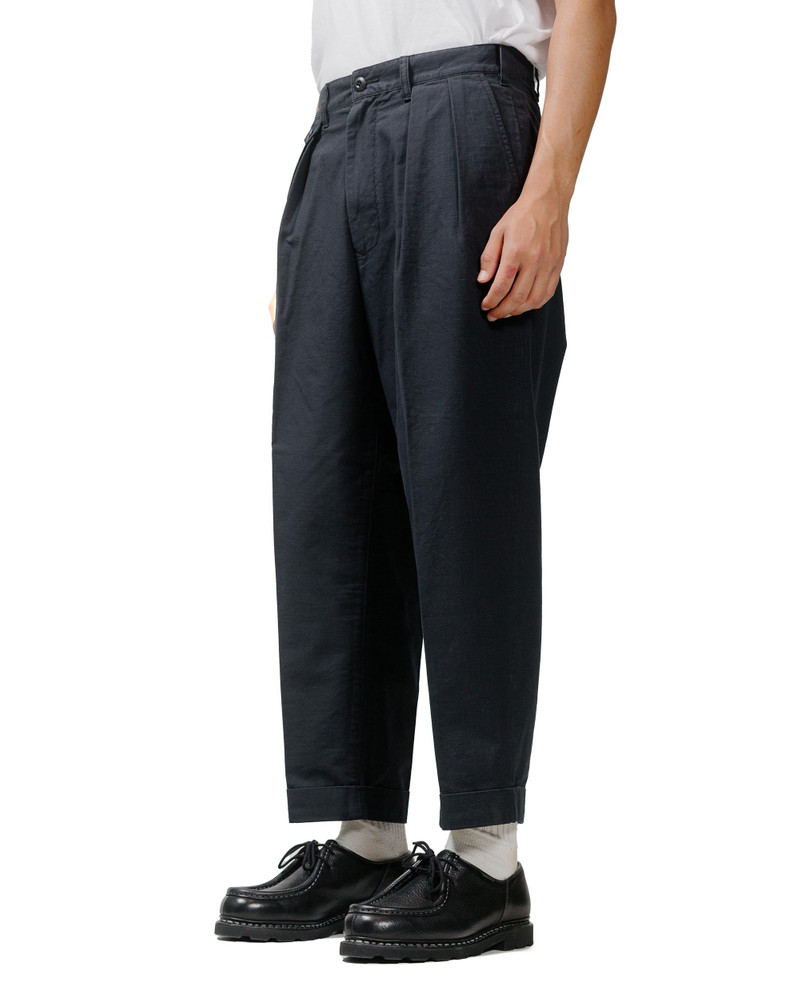BEAMS PLUS Lost & Found 2Pleats Cotton Ripstop Black outlook