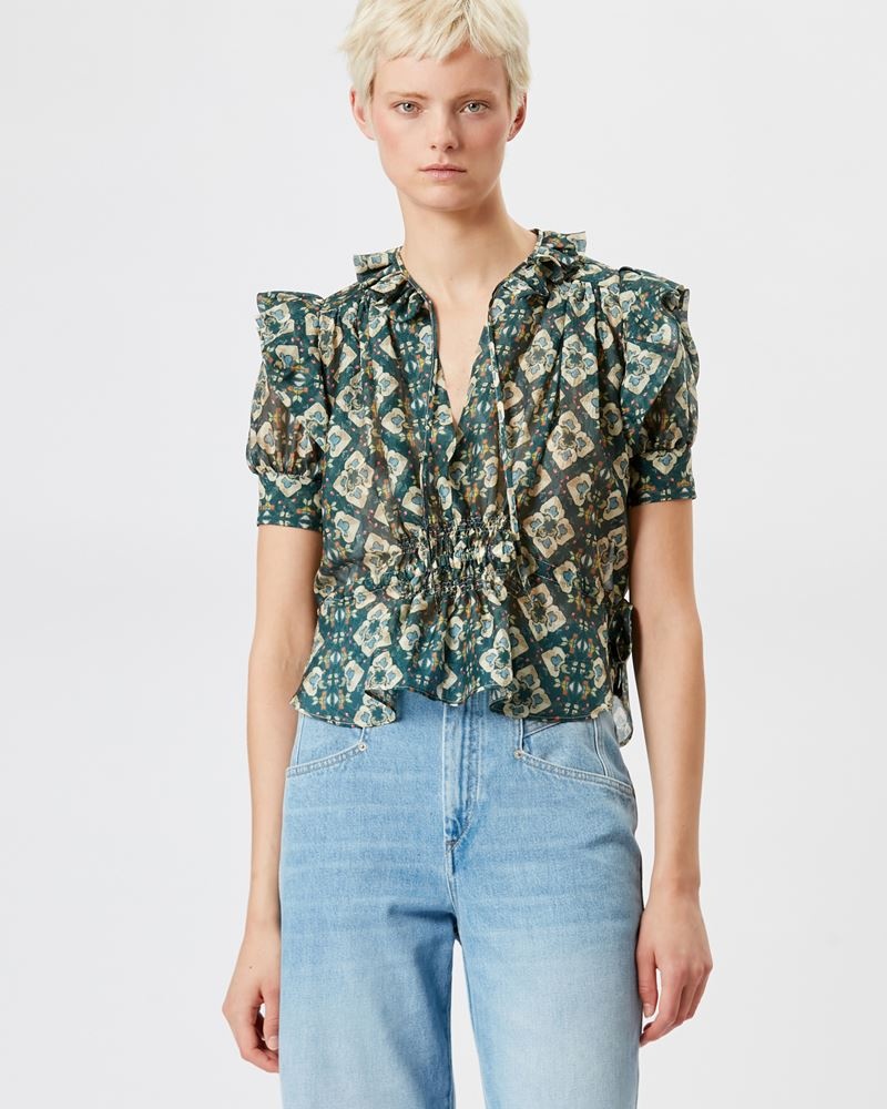 ANNAELLE SILK TOP - 4