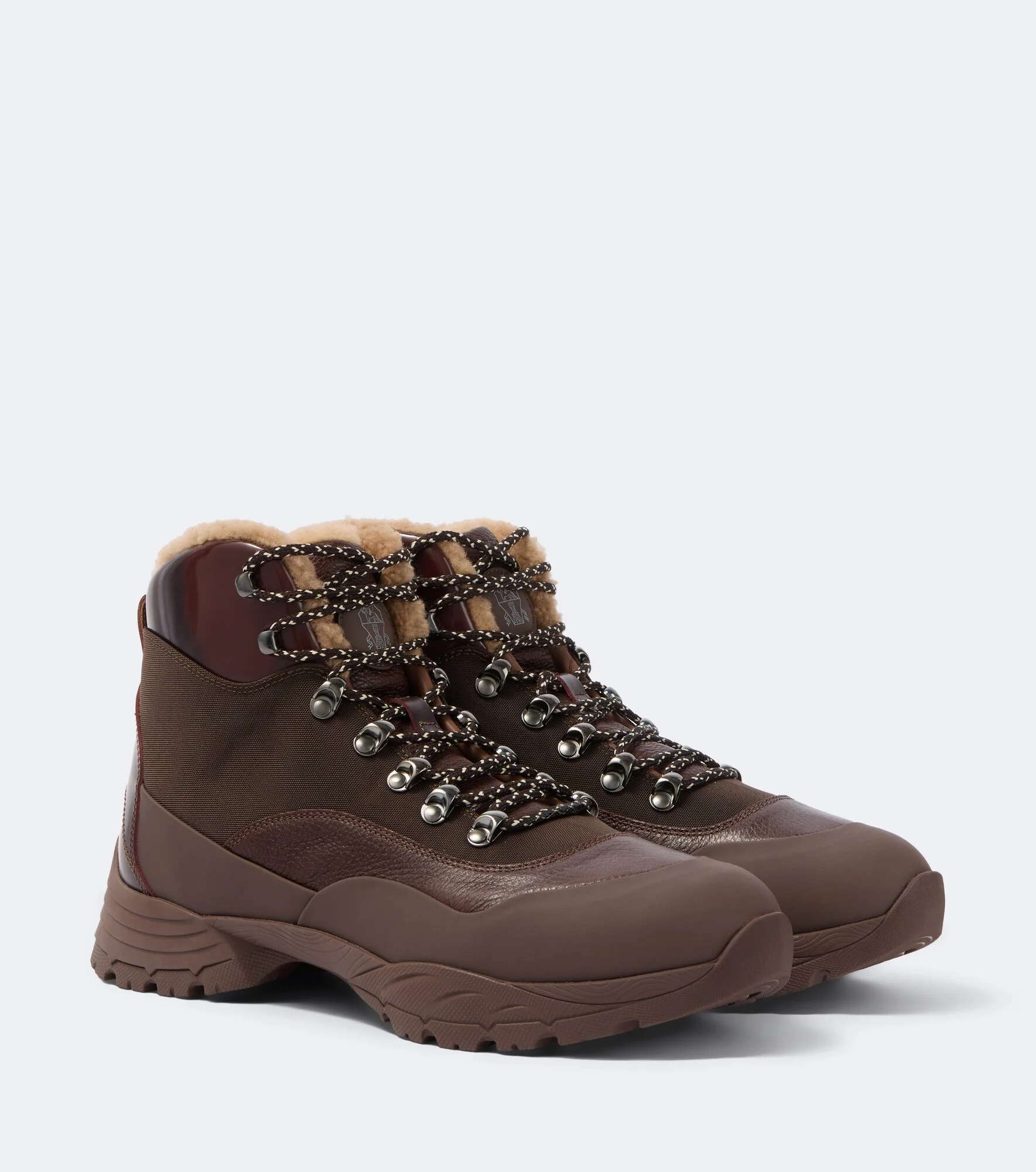 Shearing-lined hiking boots - 1