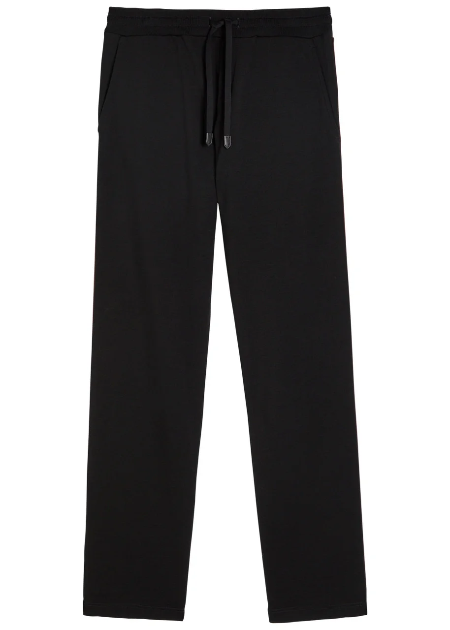 Canali Pipe-trimmed Straight-leg Wool Track Pants - 1