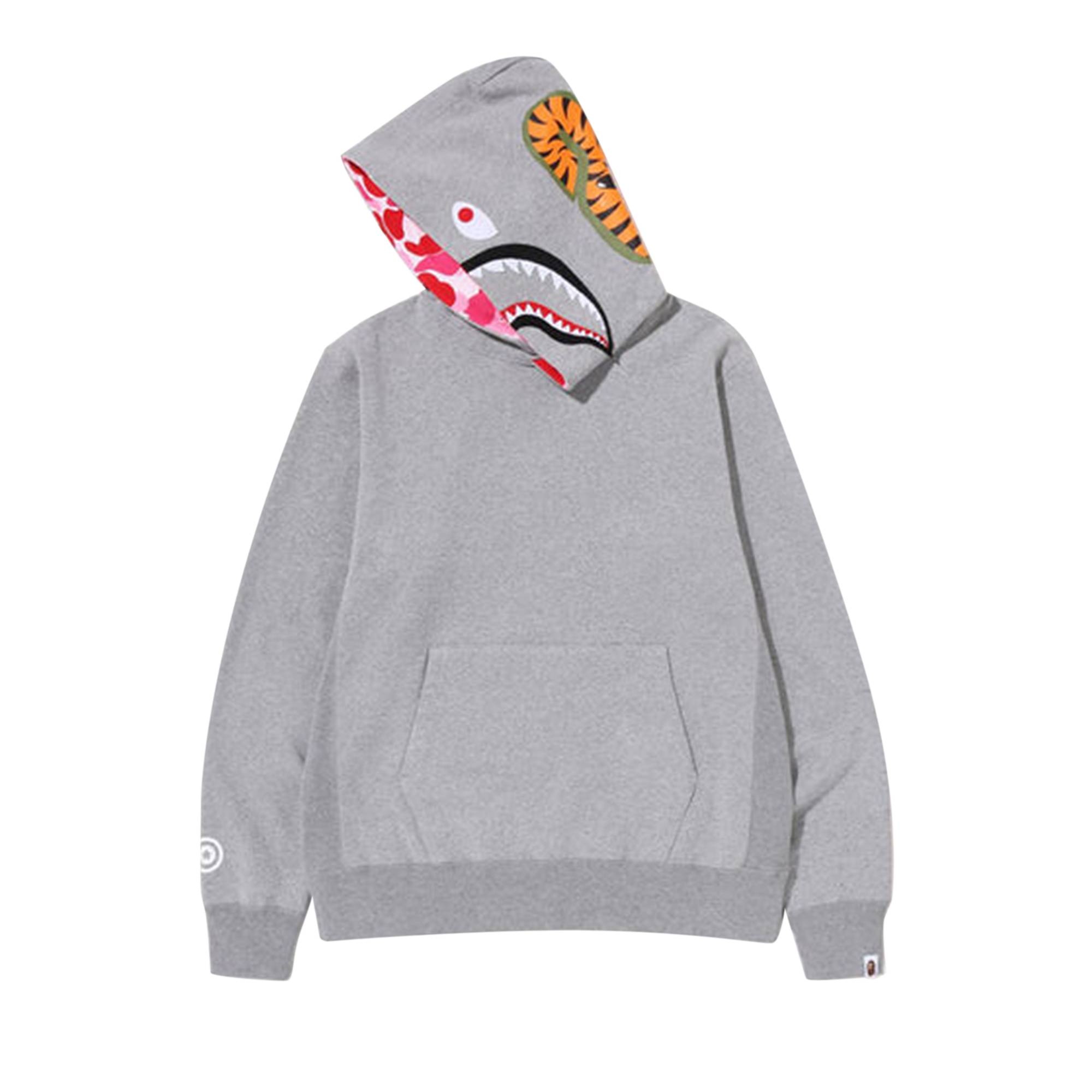 BAPE Shark Pullover Hoodie 'Grey' - 2