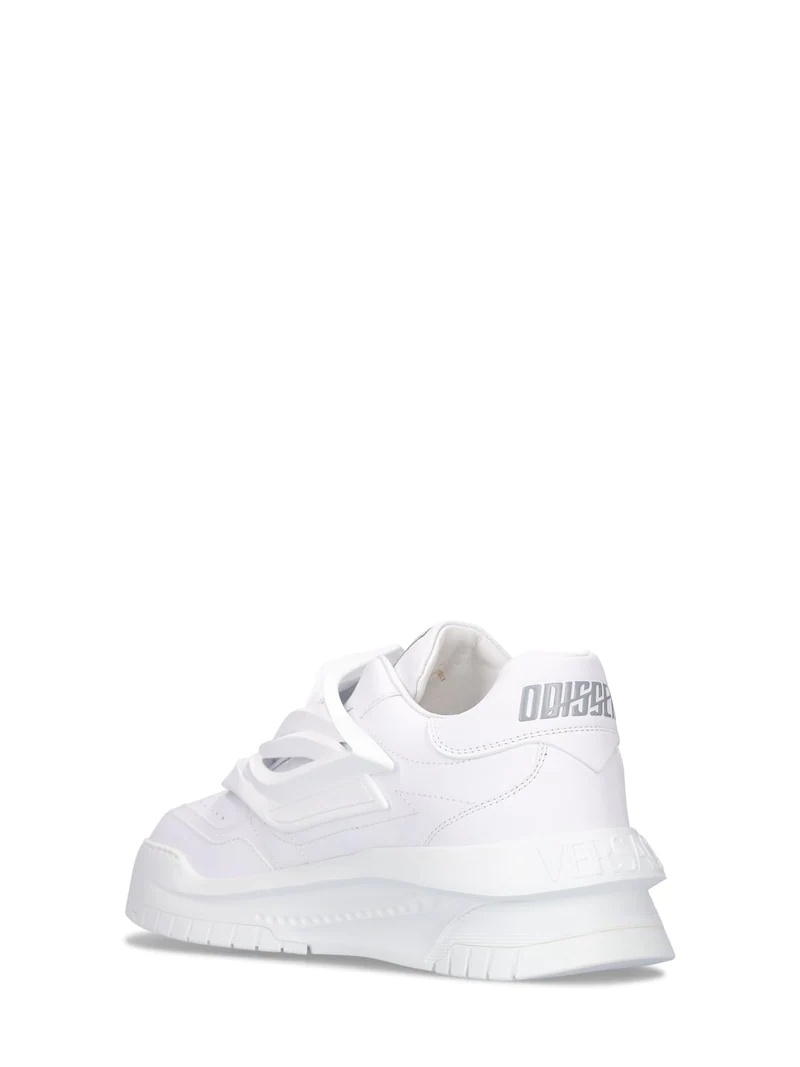 MEDUSA LEATHER LOW-TOP SNEAKERS - 4