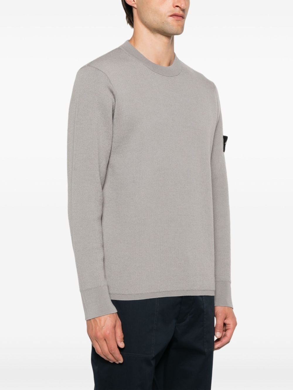 Compass-badge sweater - 3