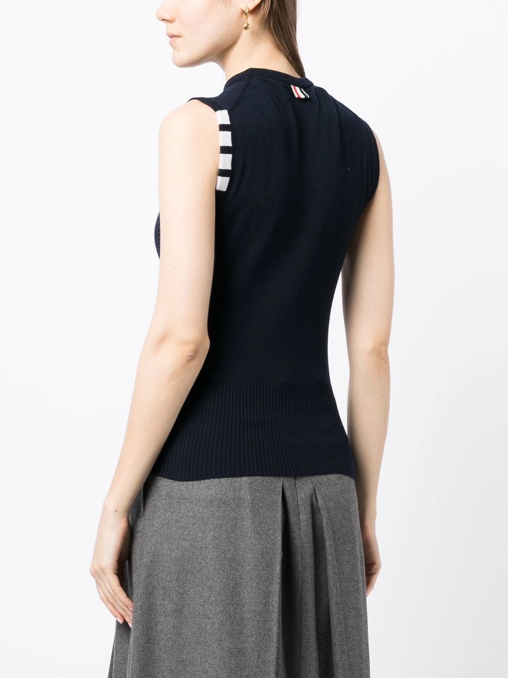 4-Bar cashmere knitted top - 4