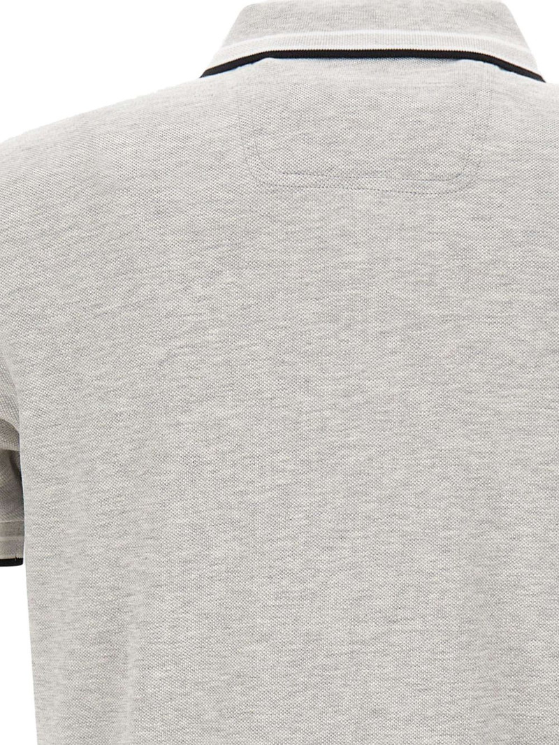 striped-trim pique polo shirt 6