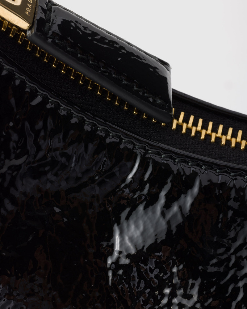 Prada Arqué naplak patent leather shoulder bag 6