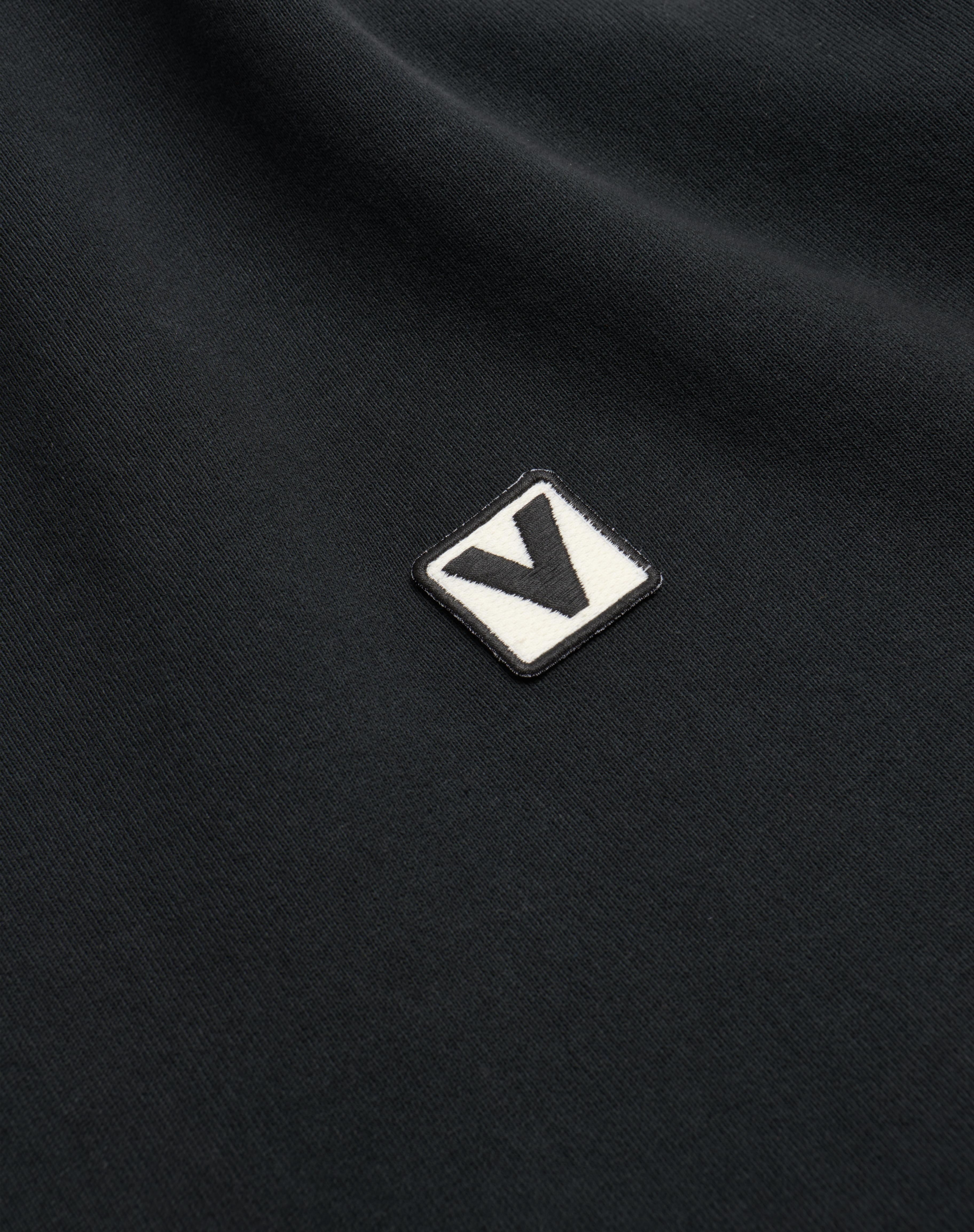 COTTON CREWNECK SWEATSHIRT WITH CHEZ VALENTINO PATCH - 3