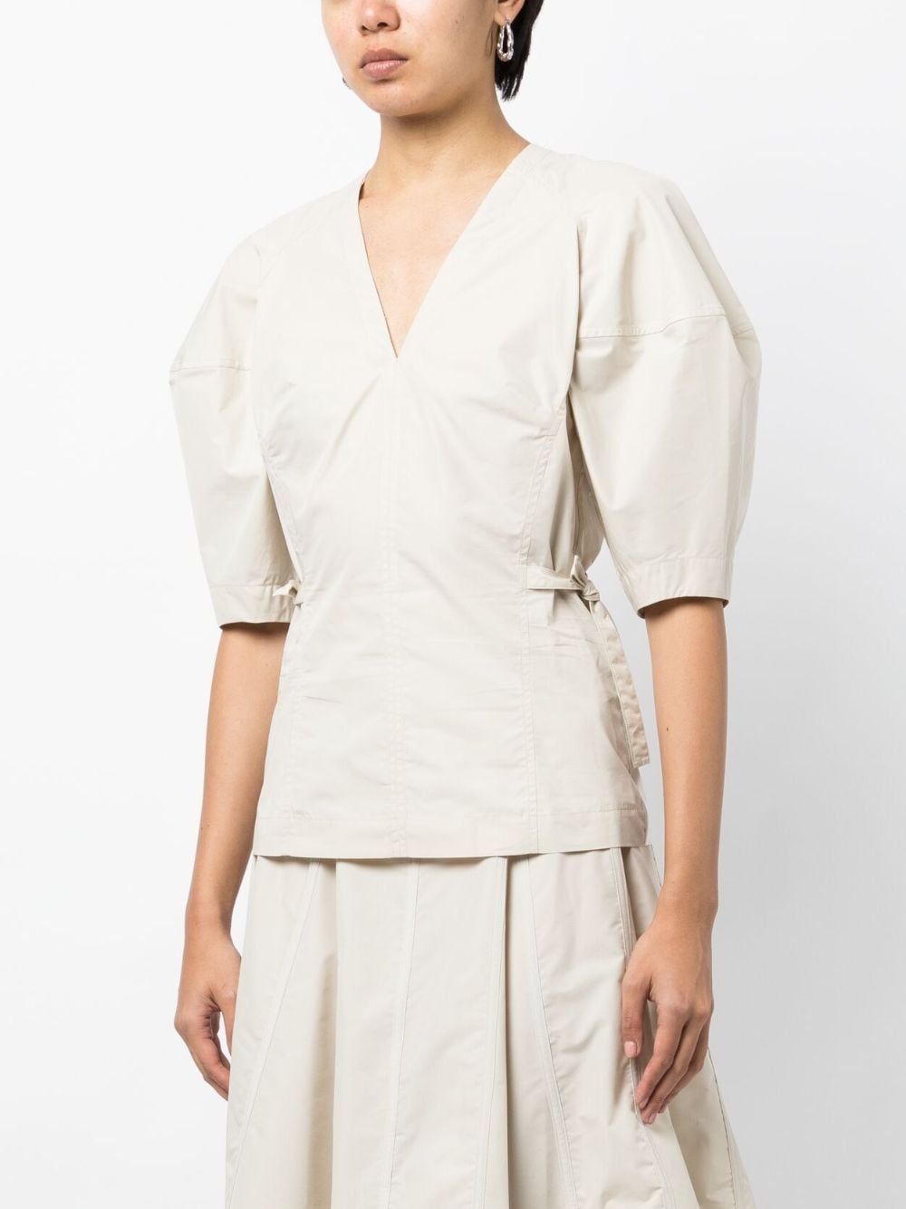 V-neck short-sleeve top - 3
