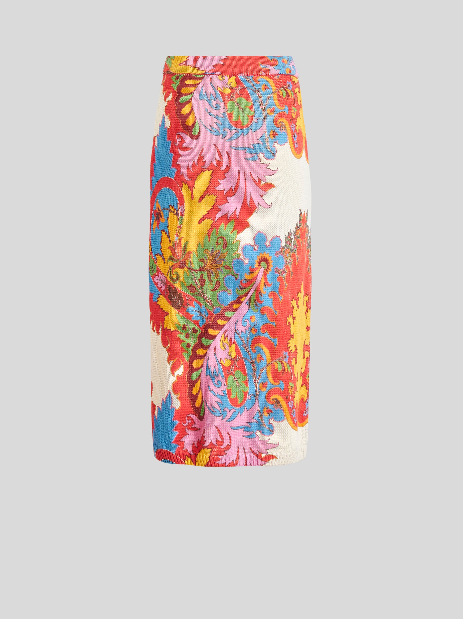 PAISLEY JERSEY SKIRT - 5