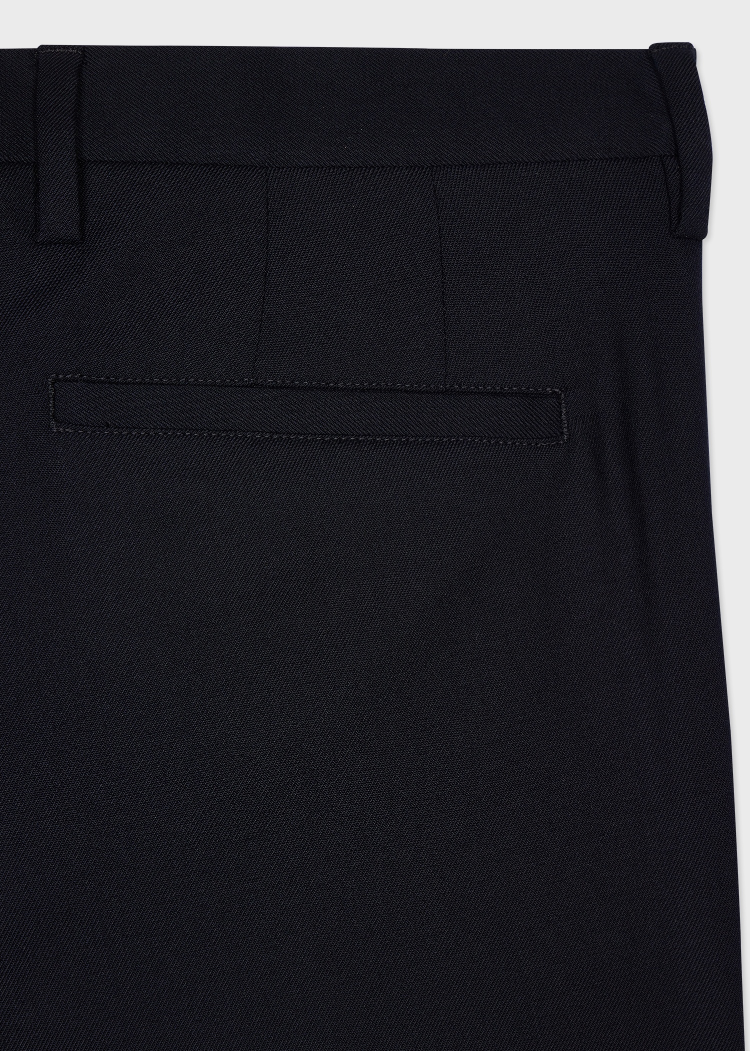 Navy Slim-Fit Wool Tailored Trousers - 2
