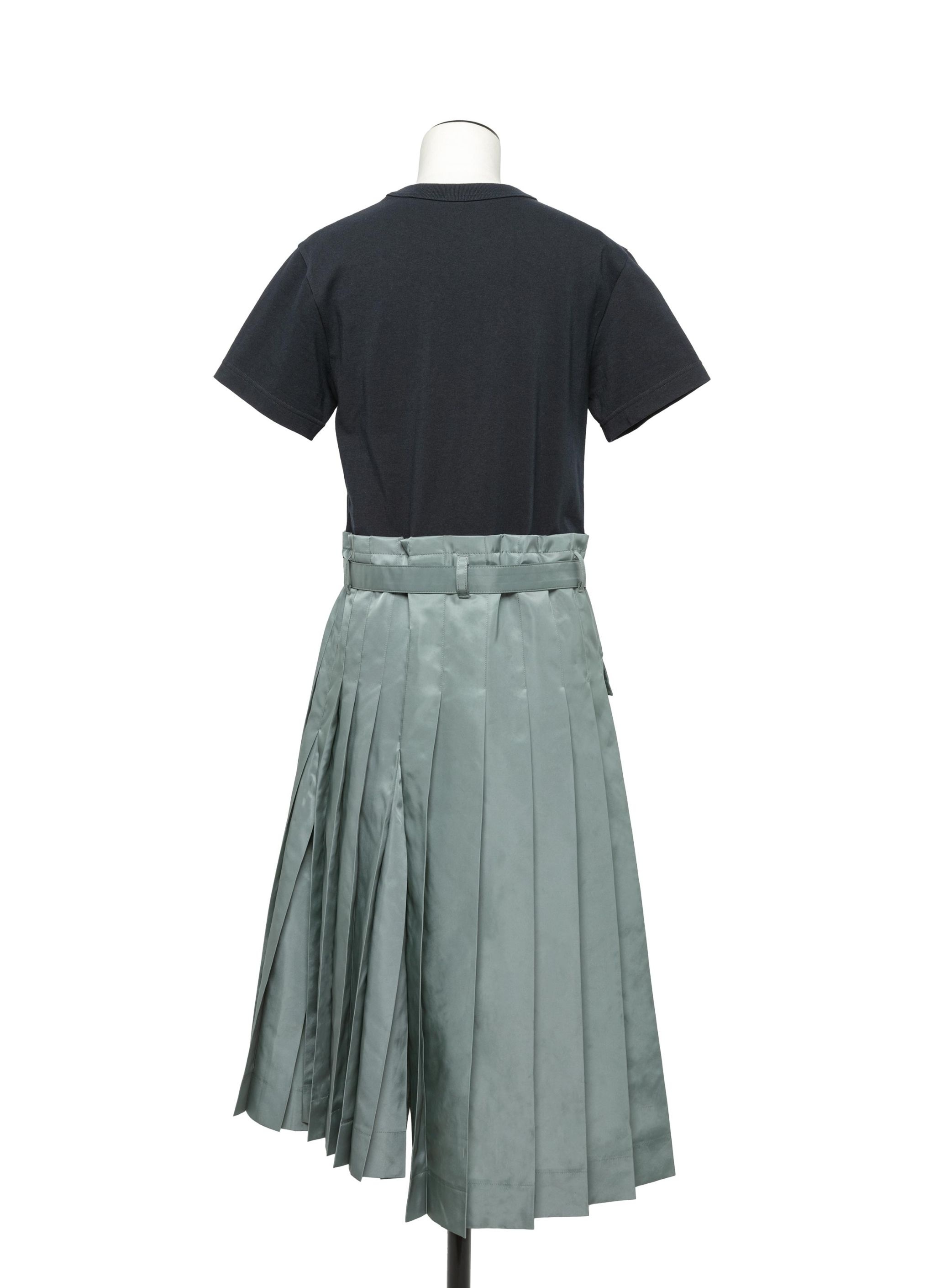 Nylon Twill x Cotton Jersey Dress - 3