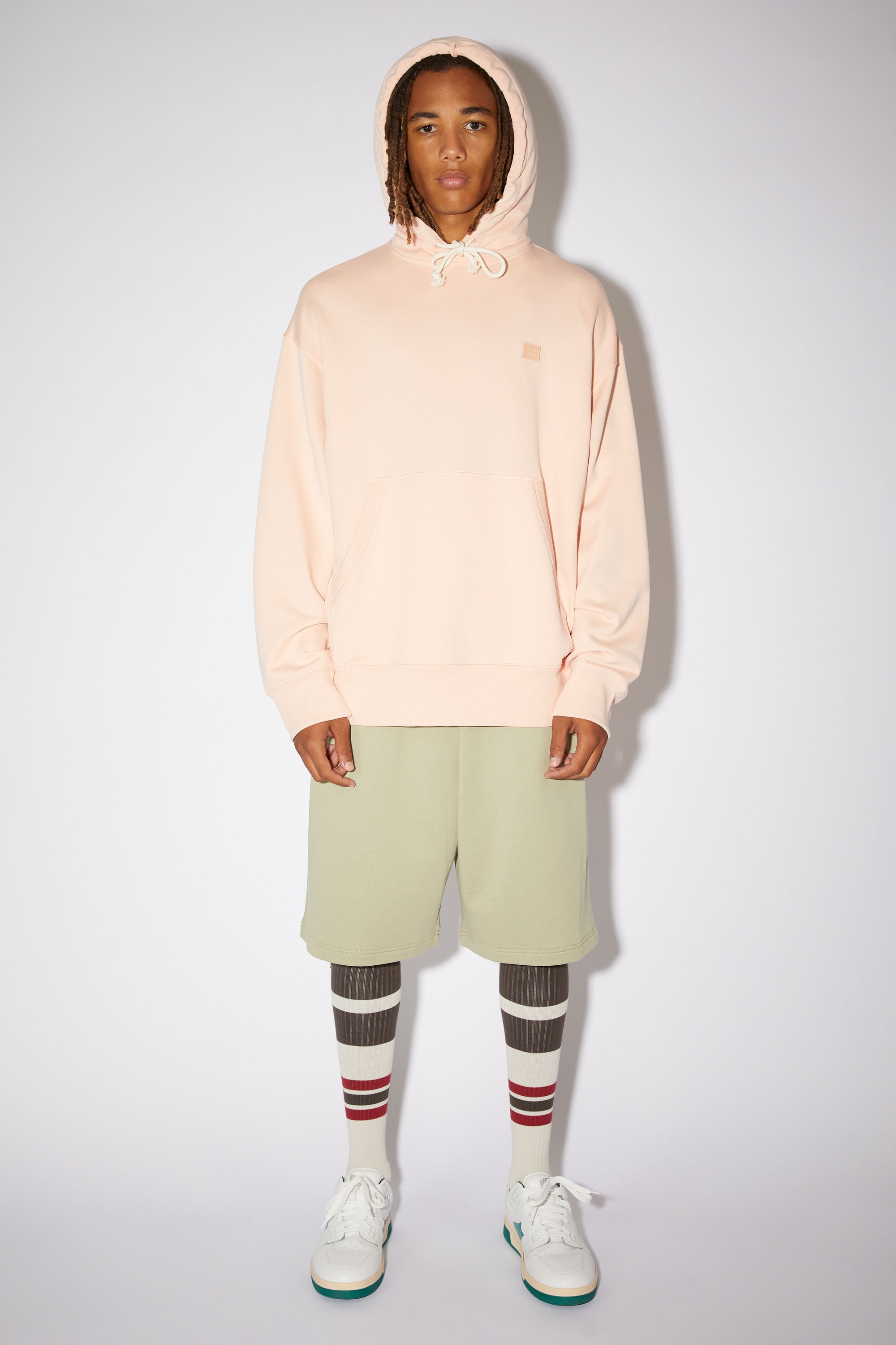 Hooded sweatshirt - Oversized fit - Powder pink - 2