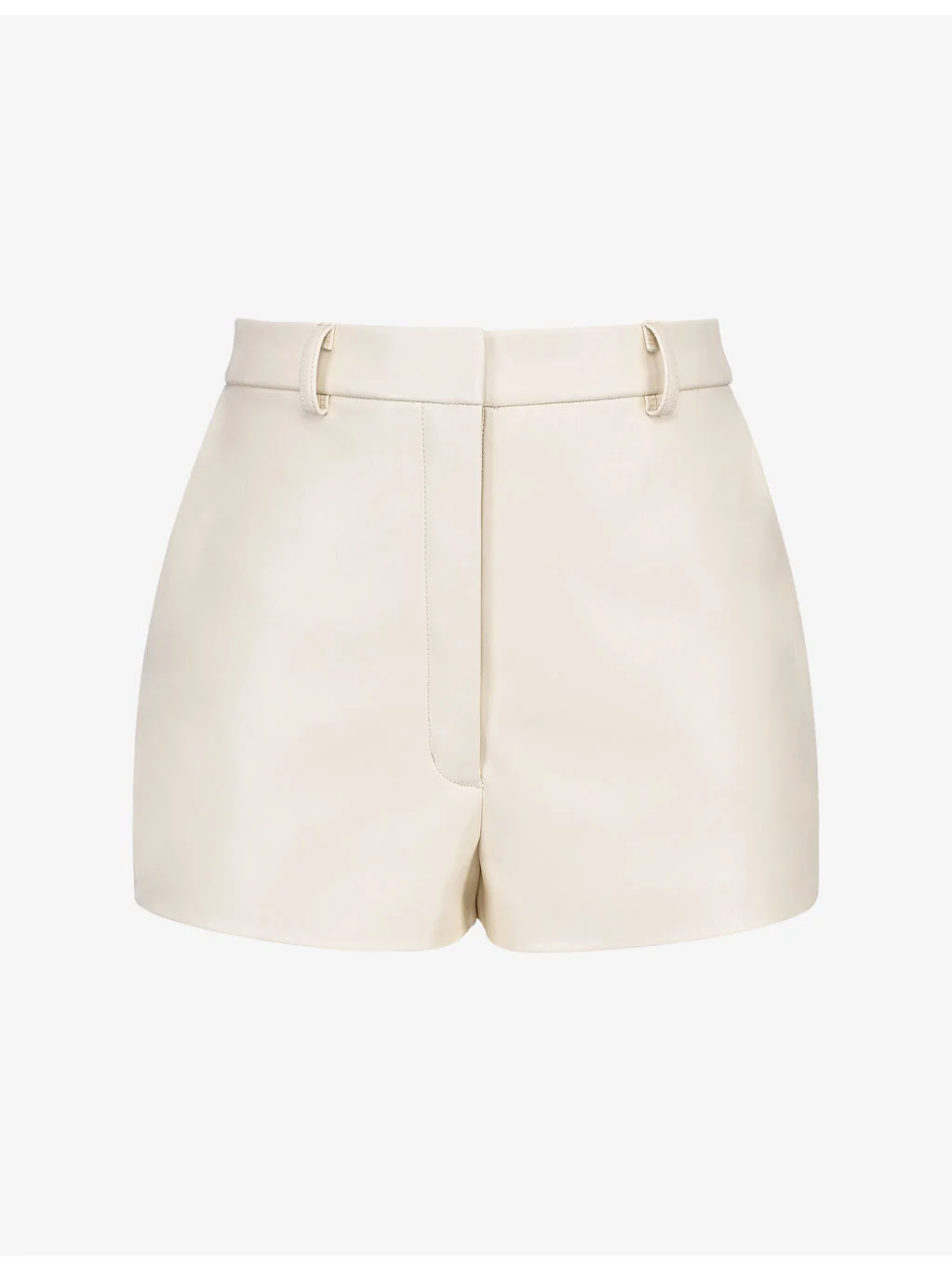 Naya High-Rise Vegan-Leather Shorts - 1