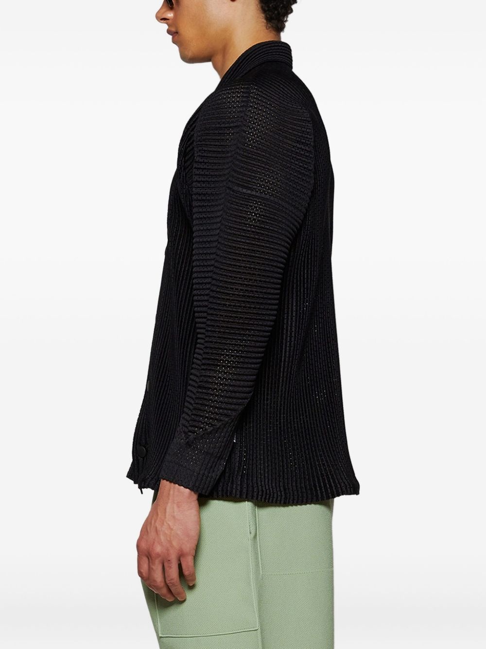 pleated shirt jacket - 4