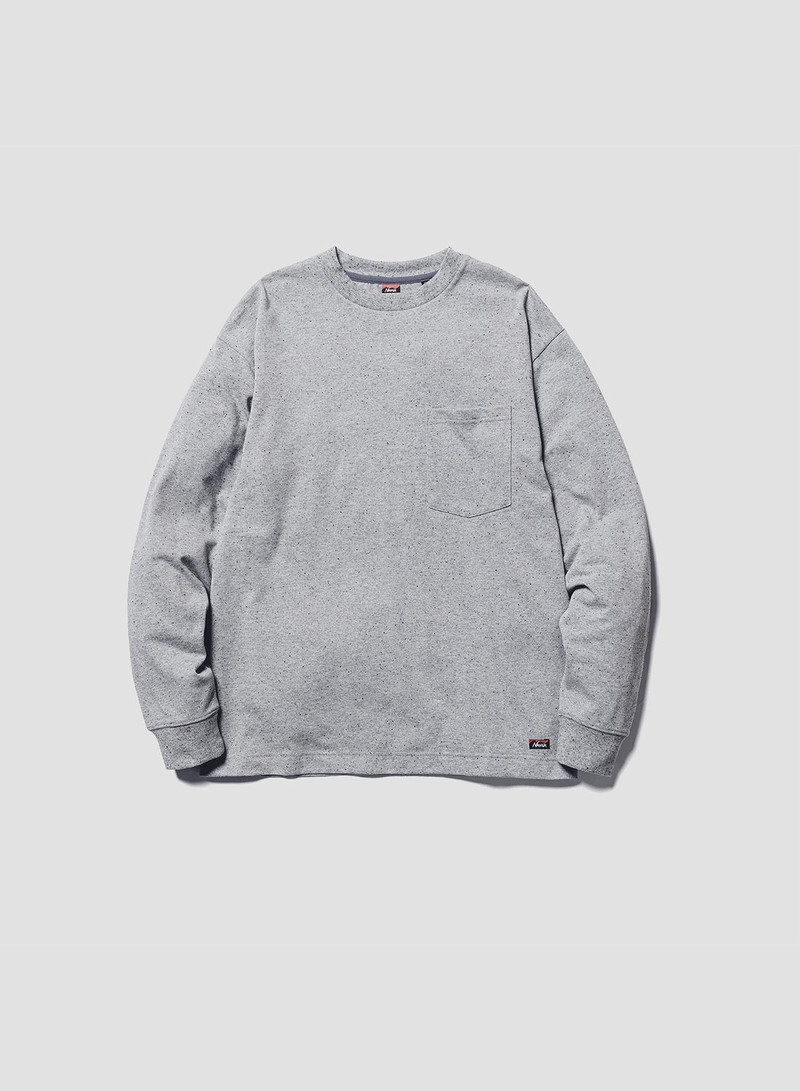Nanga Eco Hybrid Daily Long Sleeve Tee in Grey 1
