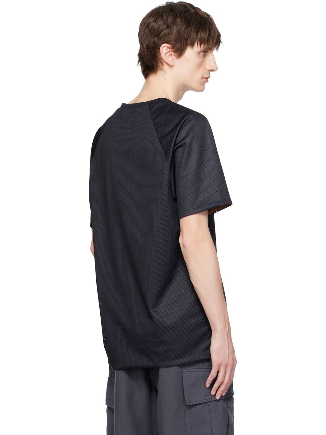 Navy Mesh Double Reversible T-shirt - 3