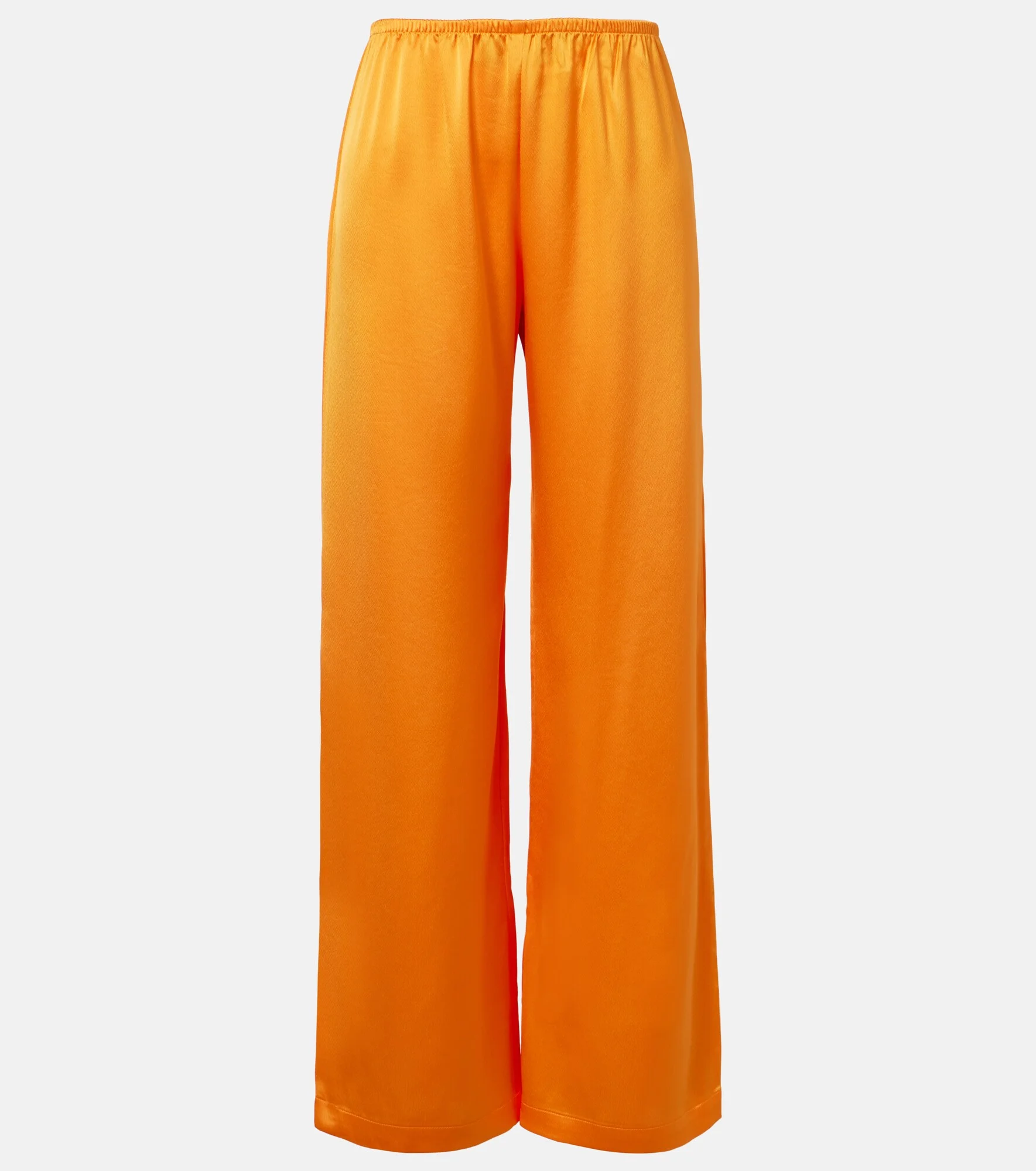 Barb satin wide-leg pants - 1