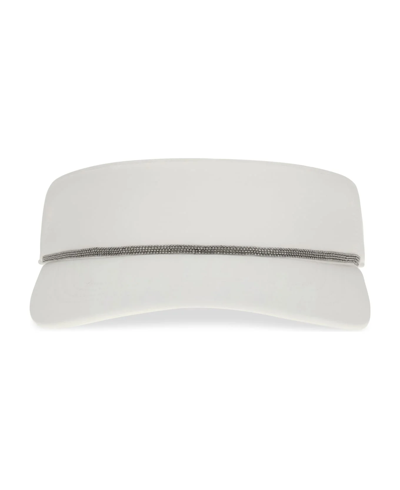 Nylon Visor With Shiny Band - 1