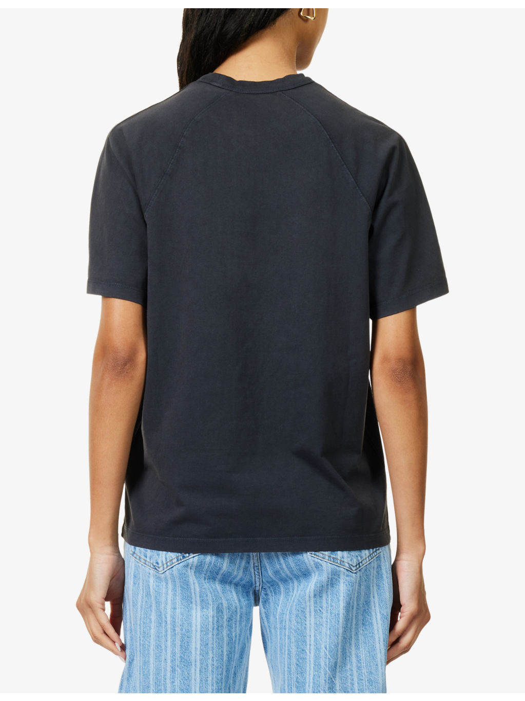 Hudson Logo-Patch Cotton-Jersey T-Shirt - 4