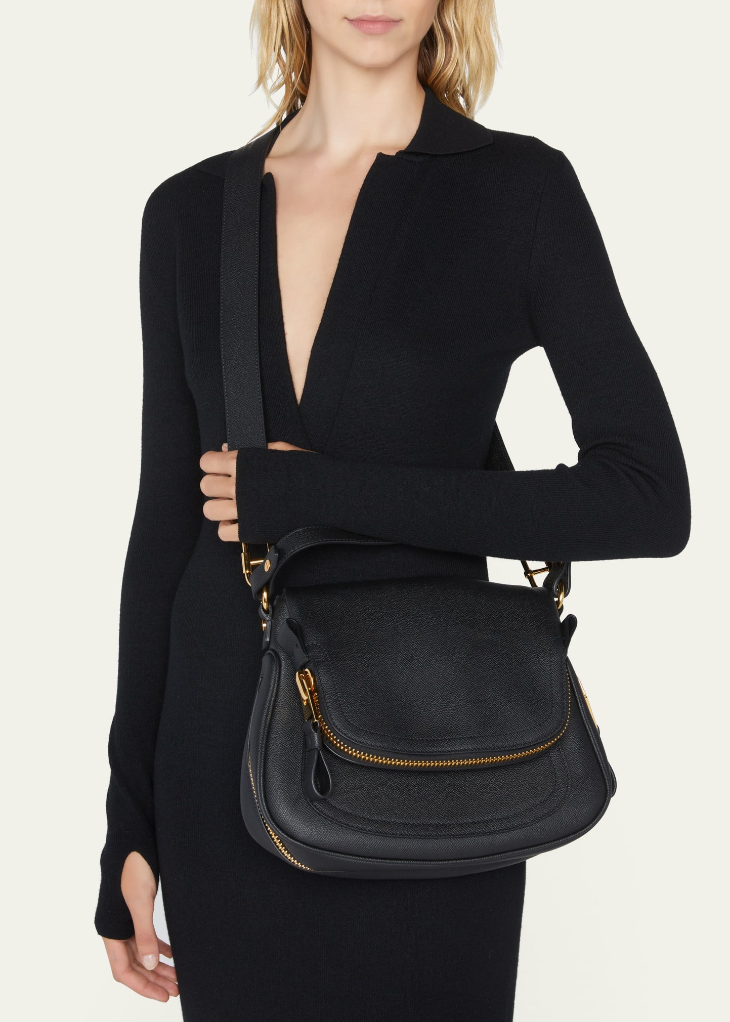 Jennifer Medium Grained Leather Shoulder Bag - 2