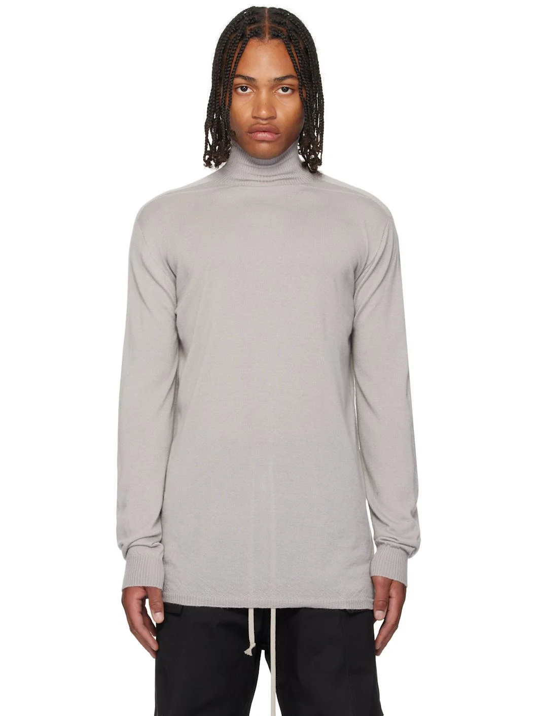 Gray Concordians Oversized Turtle Sweater - 1