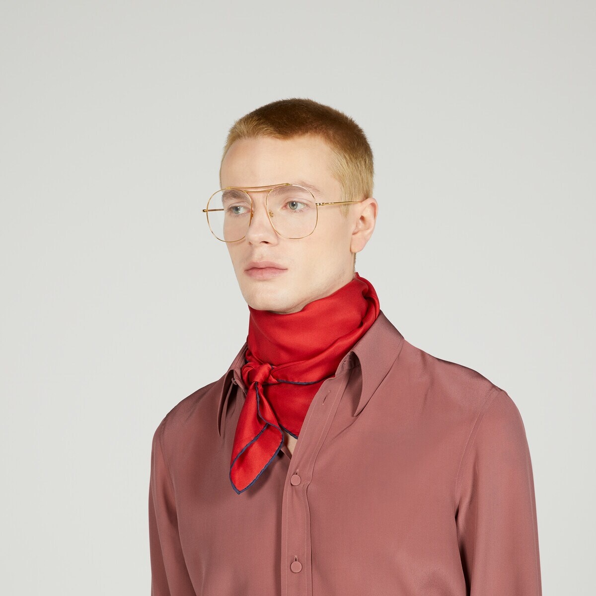 Dog print silk twill carré - 3