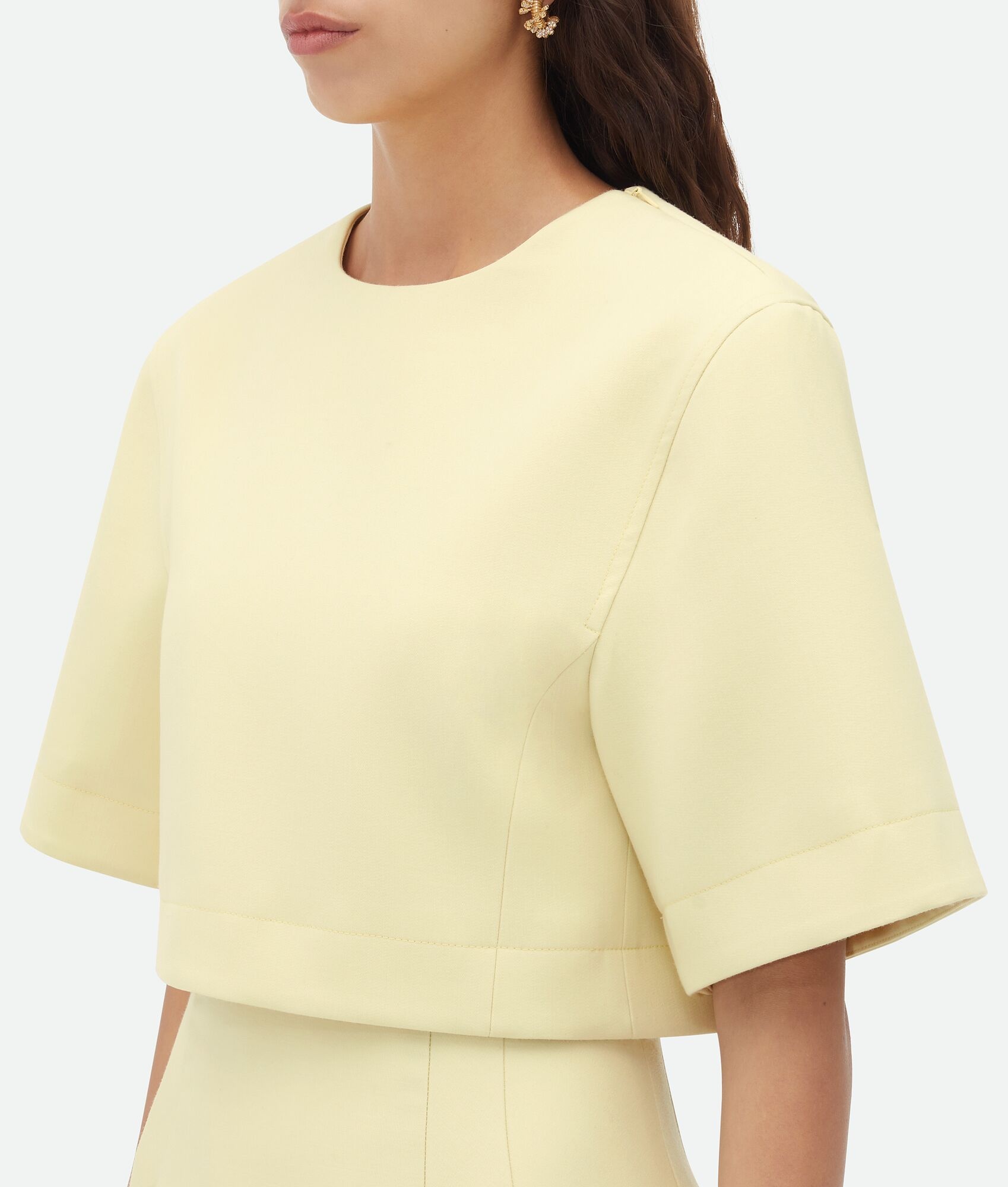Compact Wool Cropped Top - 4