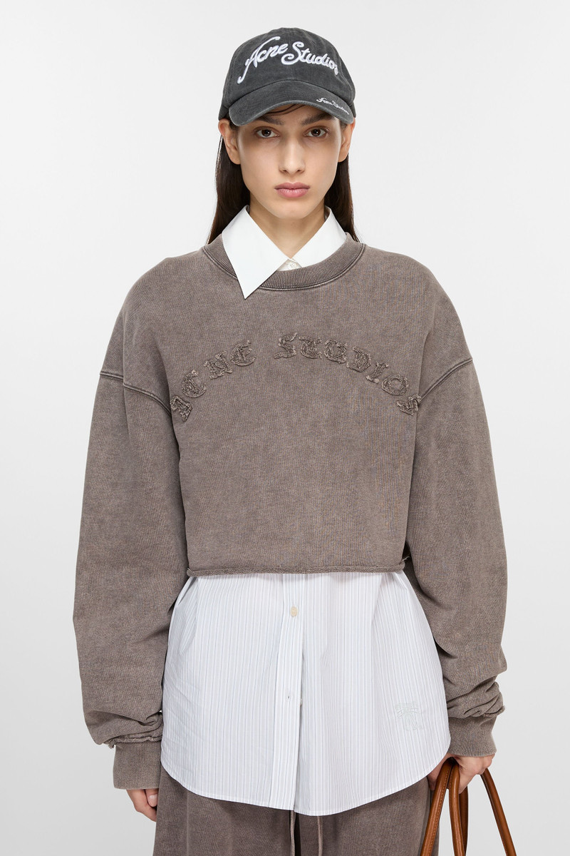 Acne Studios Logo sweater - Taupe Brown outlook