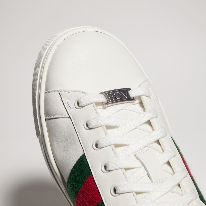 GUCCI Men's Gucci Ace sneaker with Web - 757892AACAG9055 | REVERSIBLE