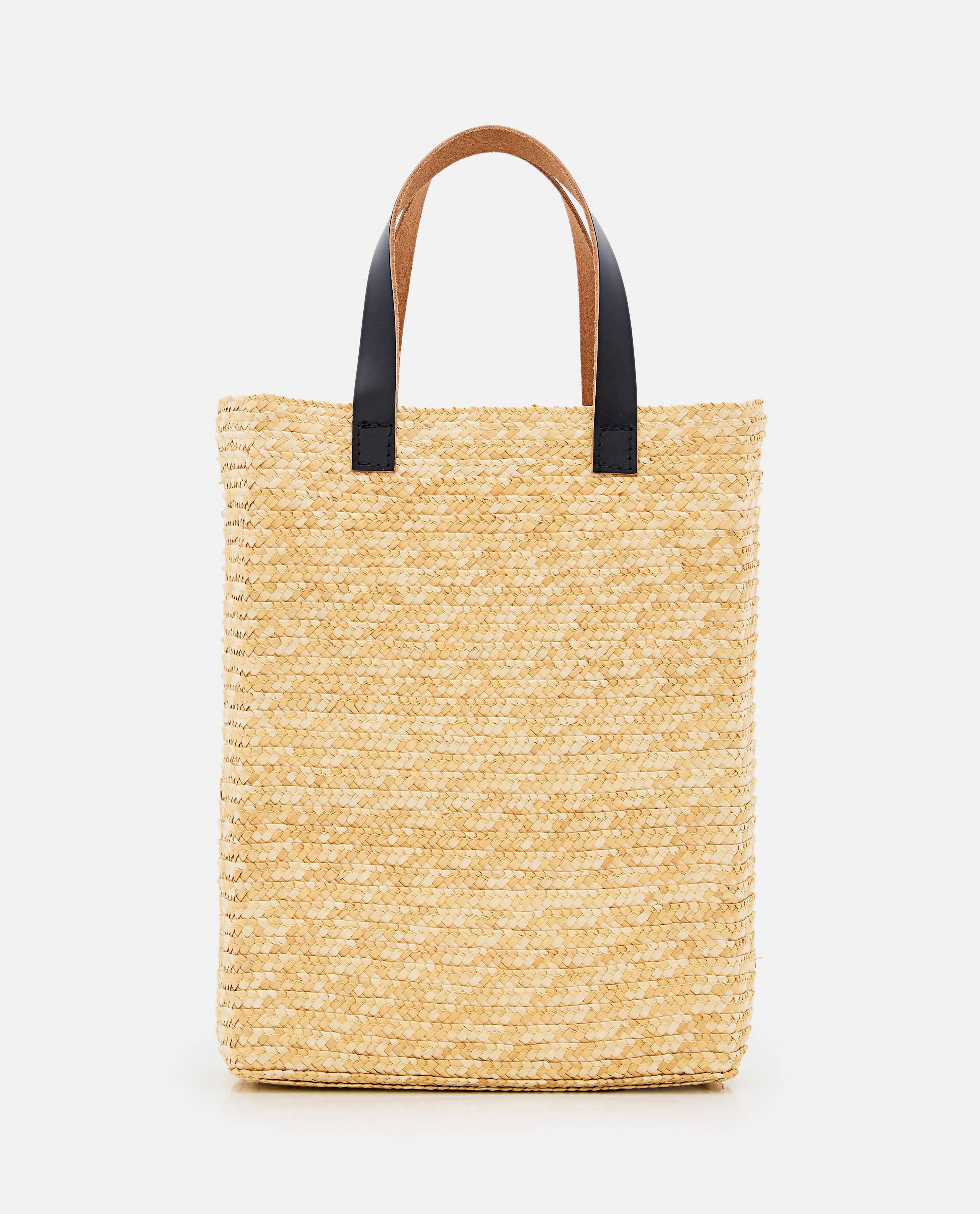 MEDIUM STRAW SHOPPING BAG - 5