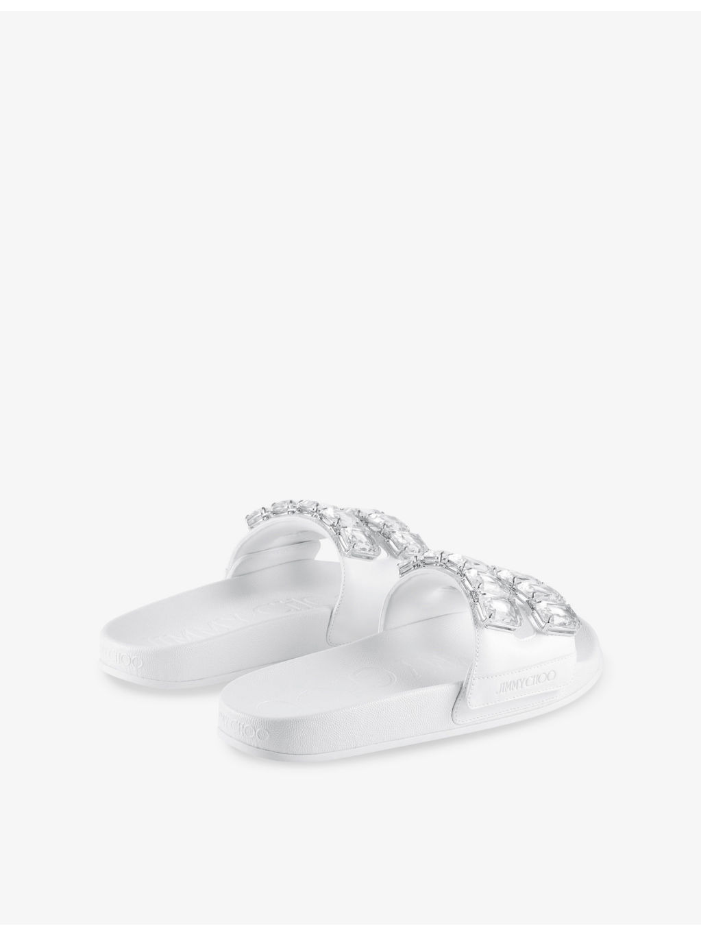 Fitz Crystal-Embellished Strap Leather Sandals - 4