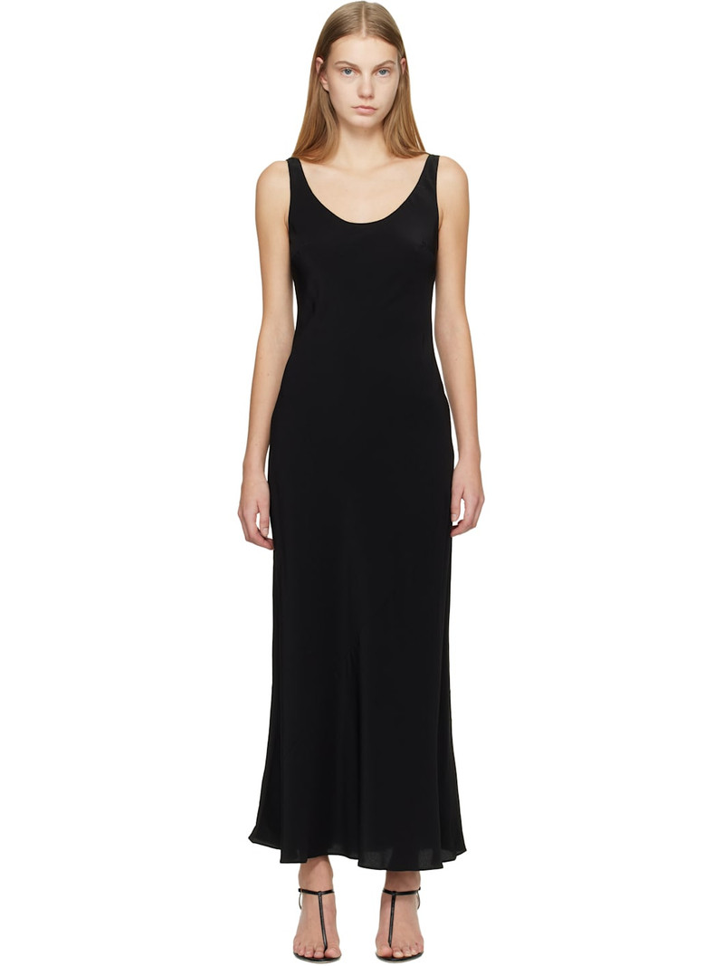 Black Bias Tank Maxi Dress 1