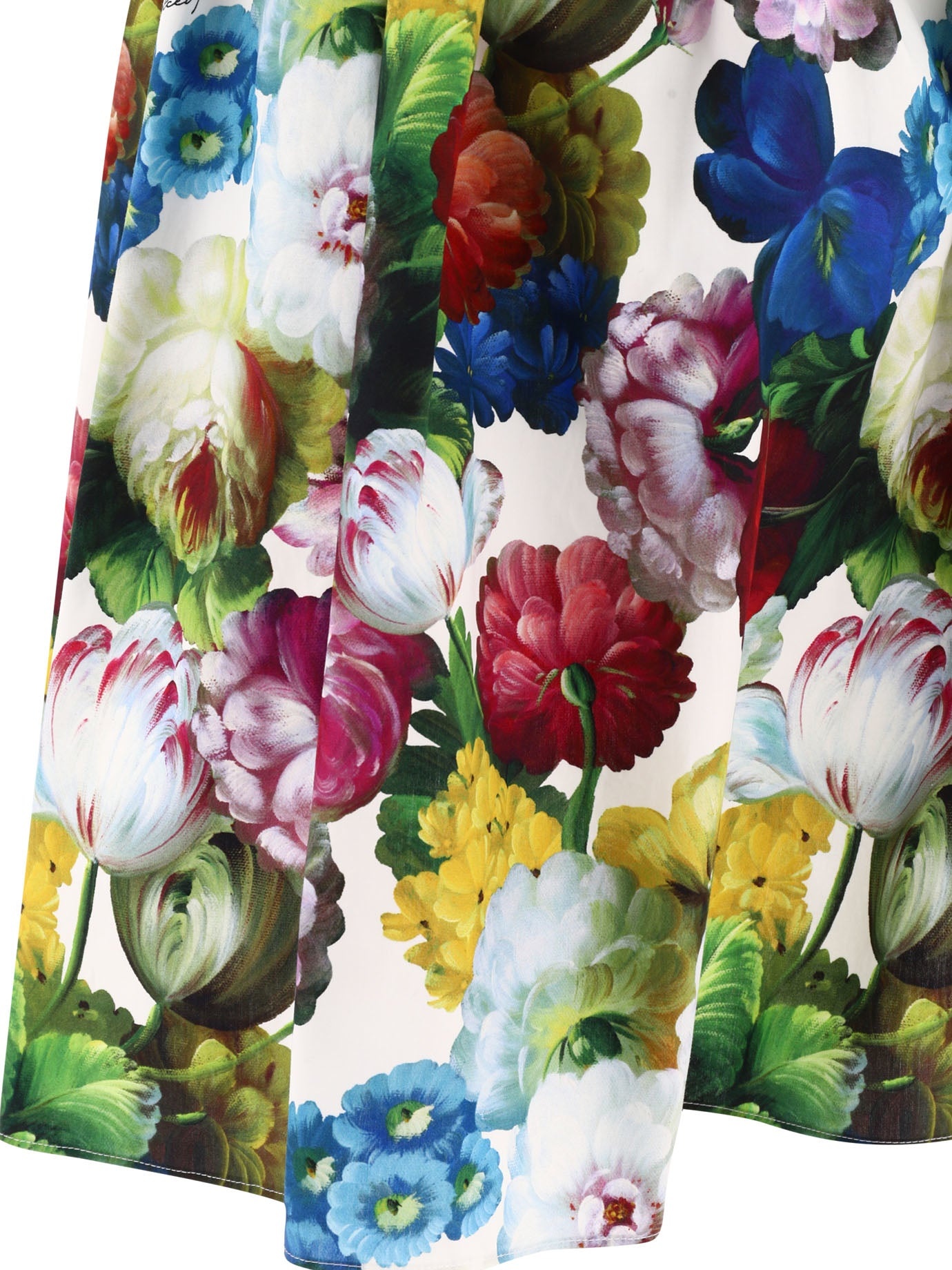 Dolce & Gabbana Short Cotton Corset Dress With Nocturnal Flower Print - 4