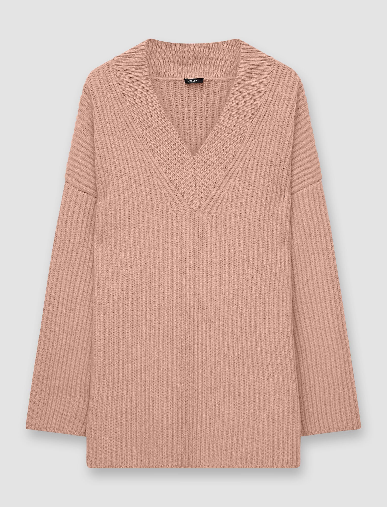 Cardigan Stitch V Neck Jumper - 1