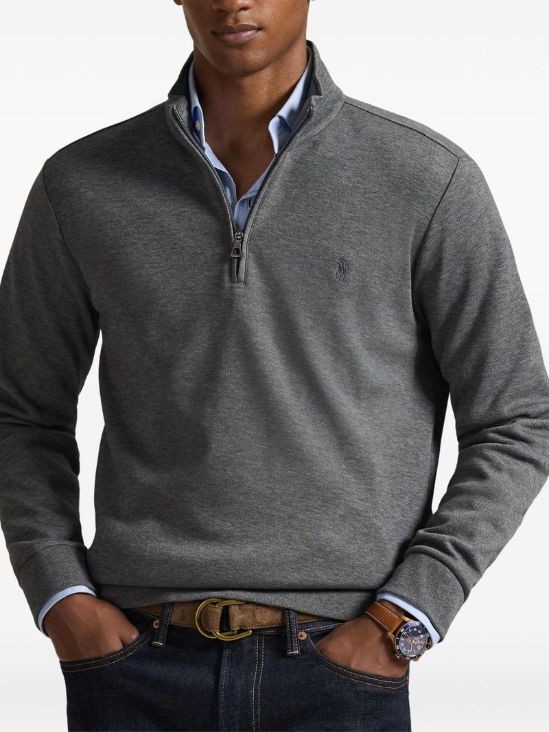 half zip mock neck sweater 4