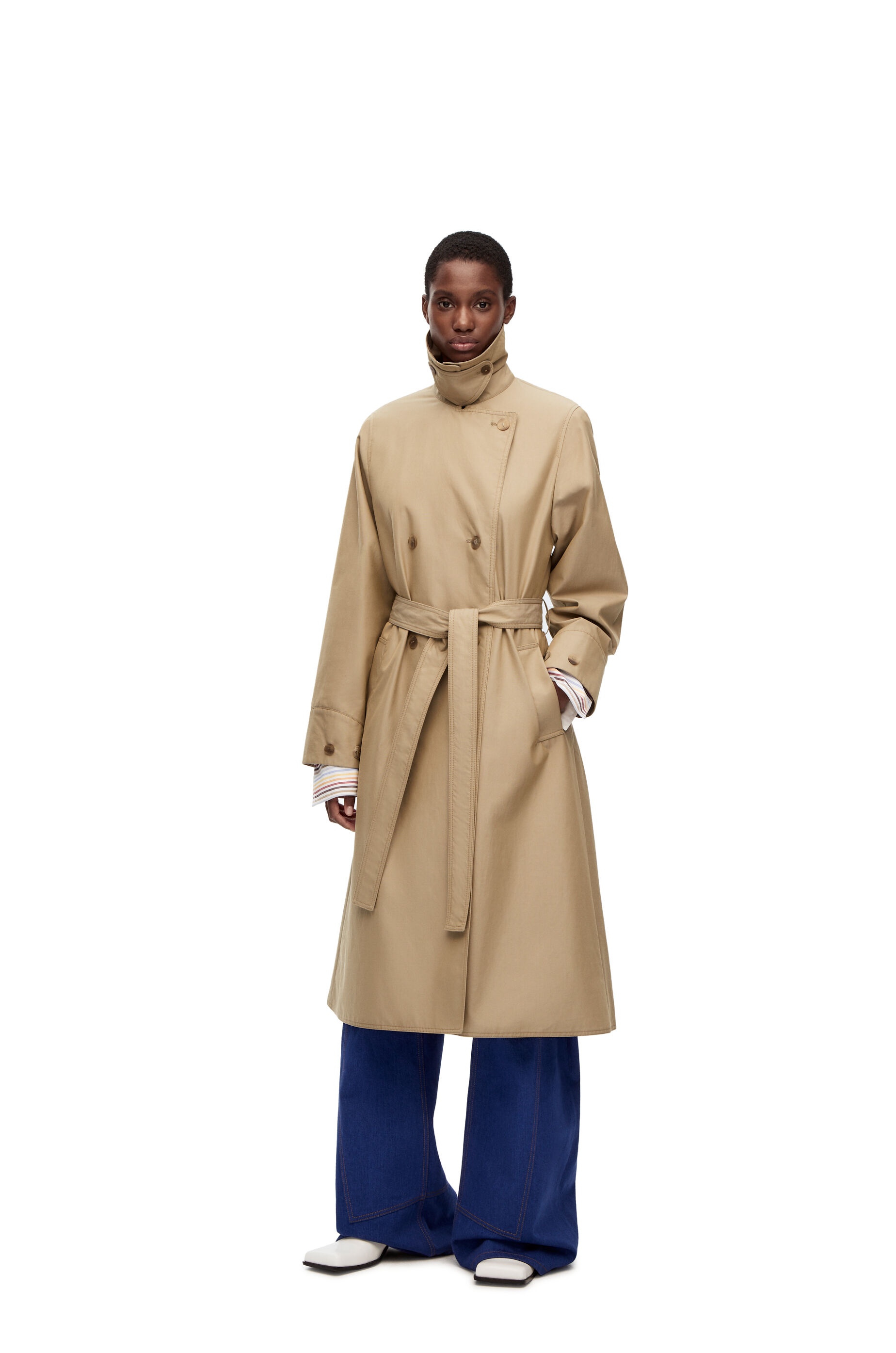 Trench coat in cotton - 3