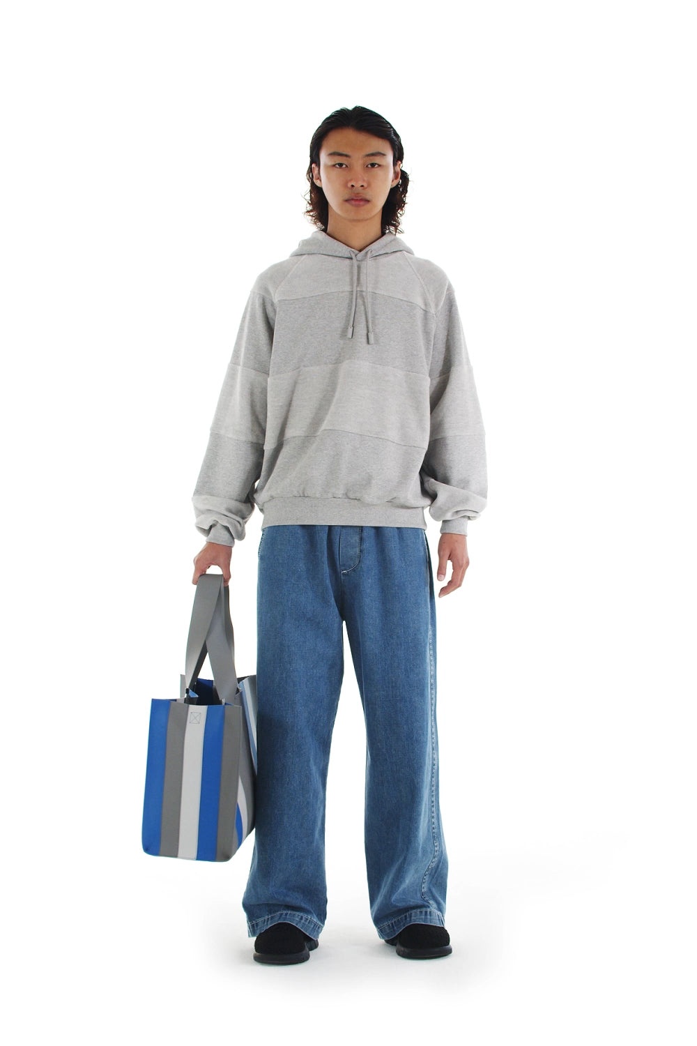 PANEL HOODIE / light grey - 2